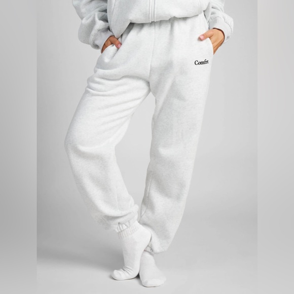 Comfrt Pants - Comfrt Heather Storm Cloud Jogger Athleisure Sweatpants Size Medium